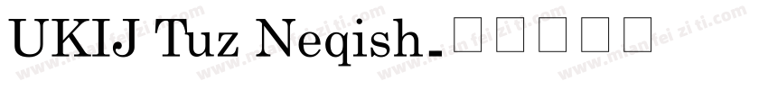 UKIJ Tuz Neqish字体转换